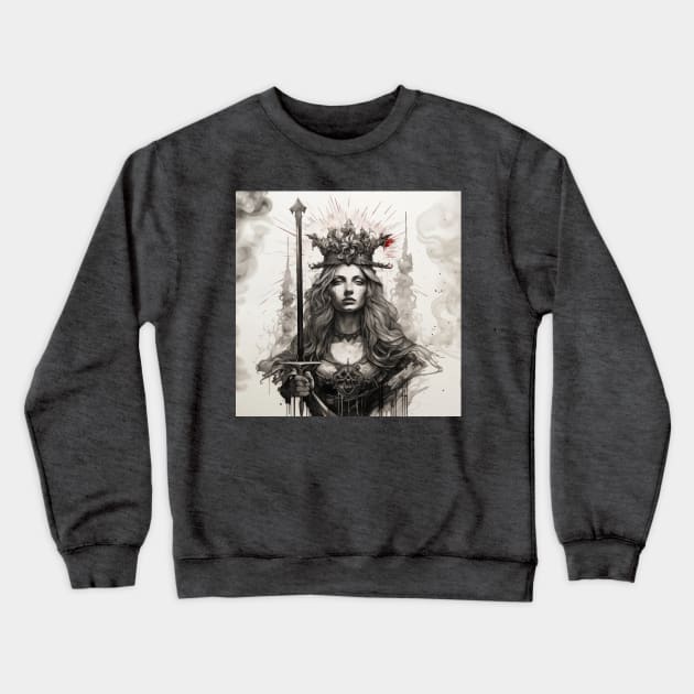 Queen of swords Crewneck Sweatshirt by Creativetee's101